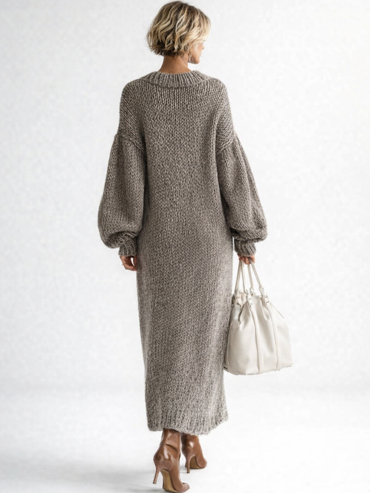 VALERIA | Abito maxi in maglia oversize