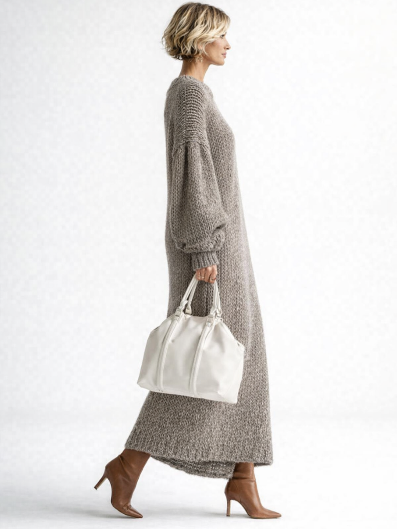 VALERIA | Abito maxi in maglia oversize